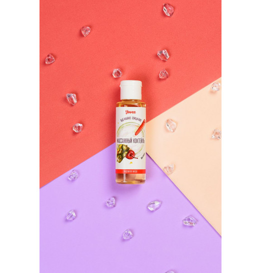 Масло для массажа «Массажный коктейль» с ароматом пина колады - 50 мл.