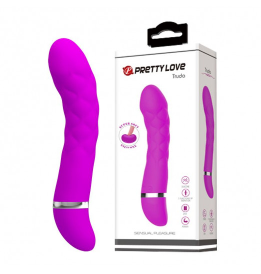 Лиловый стимулятор G-точки Truda - 19,5 см.