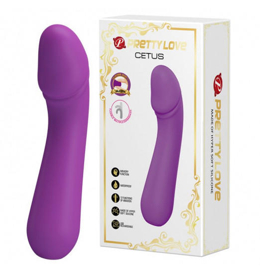 Фиолетовый гнущийся вибратор Cetus - 15 см.
