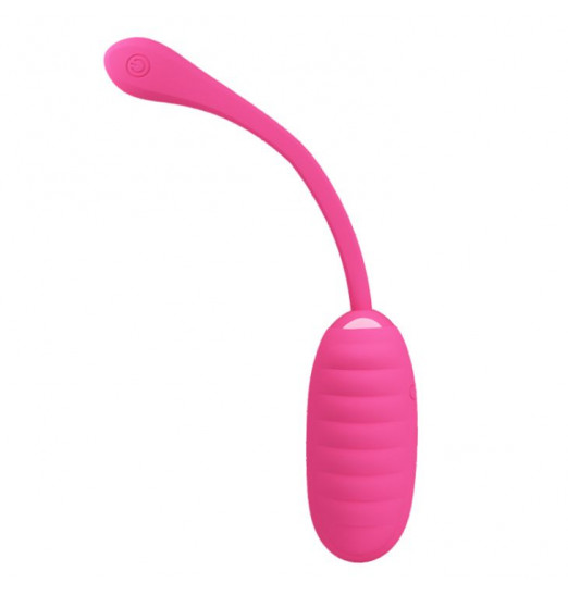 Розовое перезаряжаемое виброяйцо Kirk