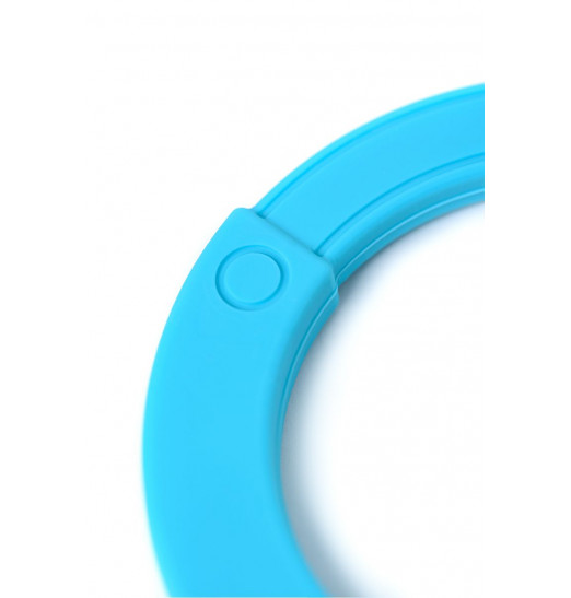 Голубые силиконовые наручники A-Toys без ключа