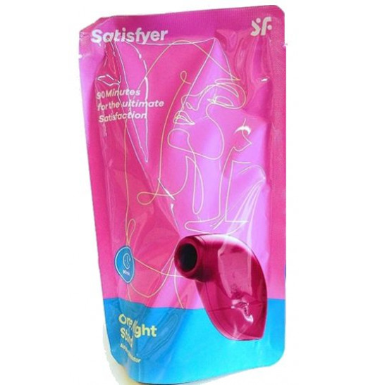 Красный вакуум-волновой бесконтактный стимулятор клитора Satisfyer One Night Stand
