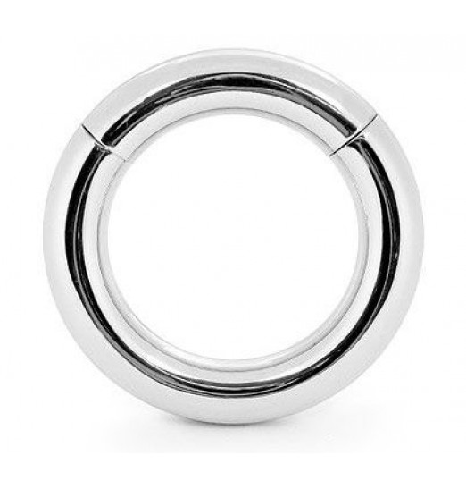 Серебристое малое эрекционное кольцо на магнитах