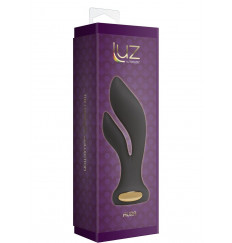 Черный вибромассажёр Aura Double Stimulator - 14,5 см.