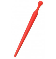 Красный силиконовый уретральный плаг - 10 см.