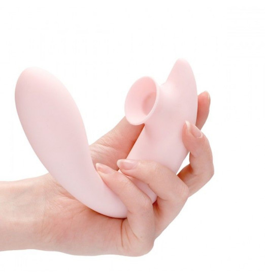 Розовый вибратор для G-точки Irresistible Desirable с бесконтактной клиторальной стимуляцией