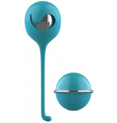 Бирюзовое виброяйцо с пультом управления Remote Cherry
