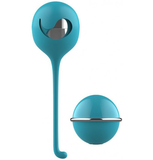 Бирюзовое виброяйцо с пультом управления Remote Cherry