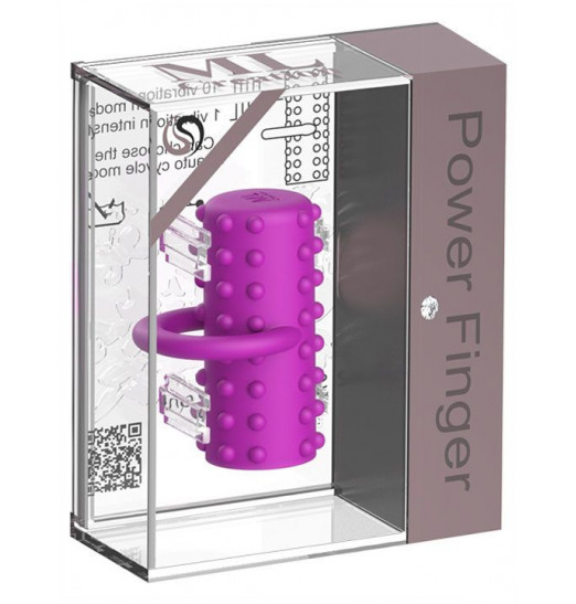 Розовая вибропулька на палец Power Finger