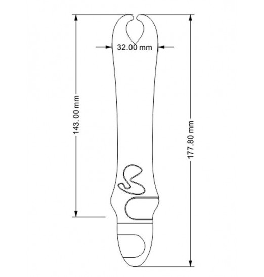 Розовый вибратор с рожками Pedicel - 17,8 см.