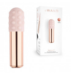Пудровая вибропулька Le Wand Bullet с 2 нежными насадками