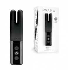 Чёрный двухмоторный мини-вибратор Le Wand Deux