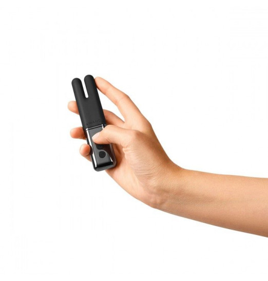 Чёрный двухмоторный мини-вибратор Le Wand Deux Чёрный двухмоторный мини-вибратор Le Wand Deux