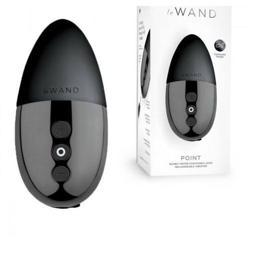 Чёрный утяжеленный премиум-вибратор Le Wand Point