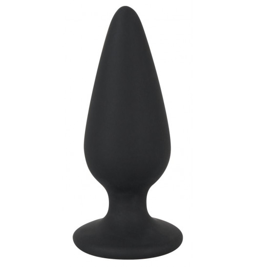 Черная анальная втулка Heavy Plug Large - 10,5 см.