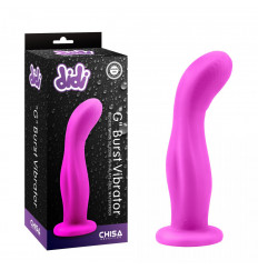 Лиловый изогнутый вибратор Didi - 18 см.