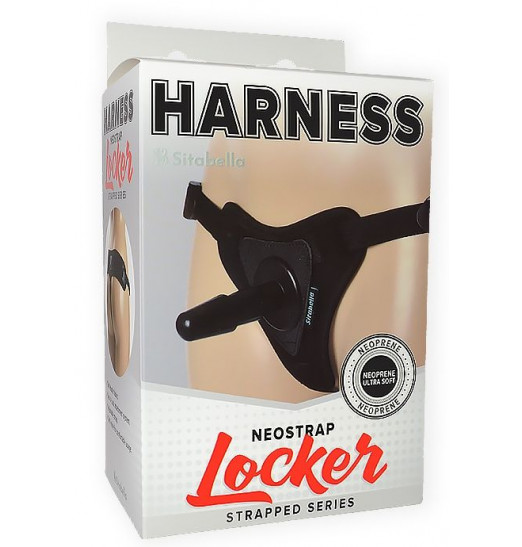Черные трусики для страпона HARNESS Locker размера XS-M