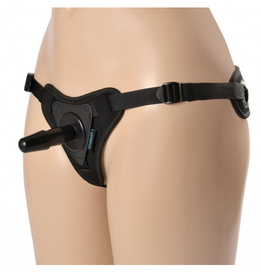 Черные трусики для страпона HARNESS Locker размера XS-M