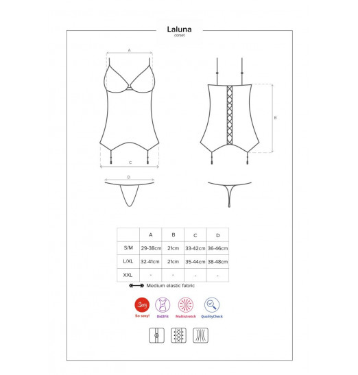 Эффектный корсаж Laluna с кружевом