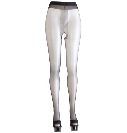 Изящные гладкие колготки с интимным доступом