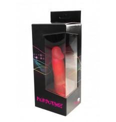 Красный гелевый вибратор №2 - 16 см.