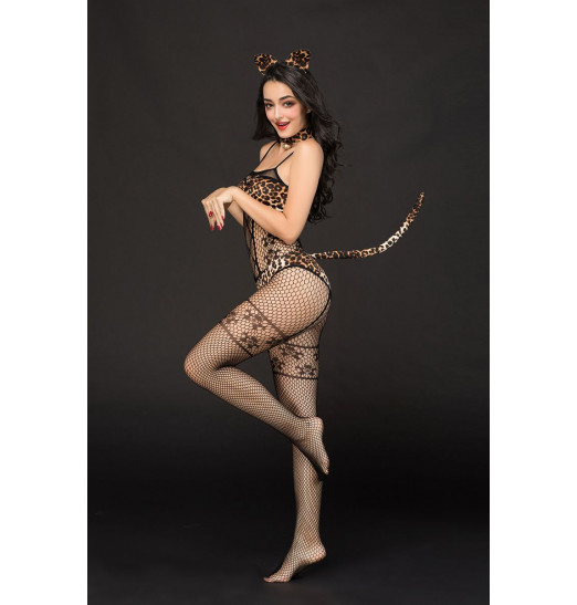 Костюм кошки Kandi с хвостиком и ушками Костюм кошки Kandi с хвостиком и ушками