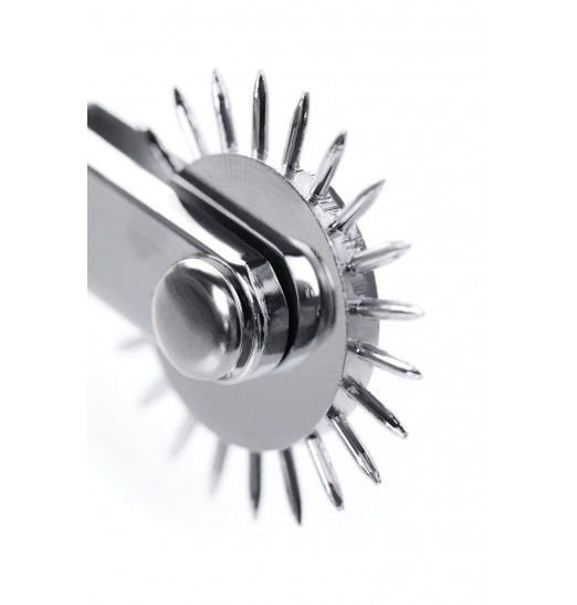 Серебристое колесо Вартенберга с ребристой ручкой