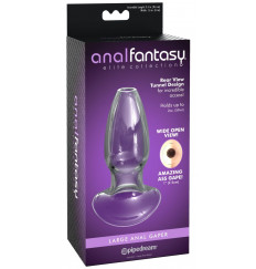 Прозрачный анальный плаг с туннелем Large Anal Gaper