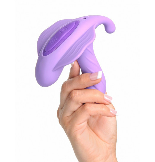 Сиреневый вибратор для зоны G с пультом ДУ G-Spot Stimulate-Her Сиреневый вибратор для зоны G с пультом ДУ G-Spot Stimulate-Her