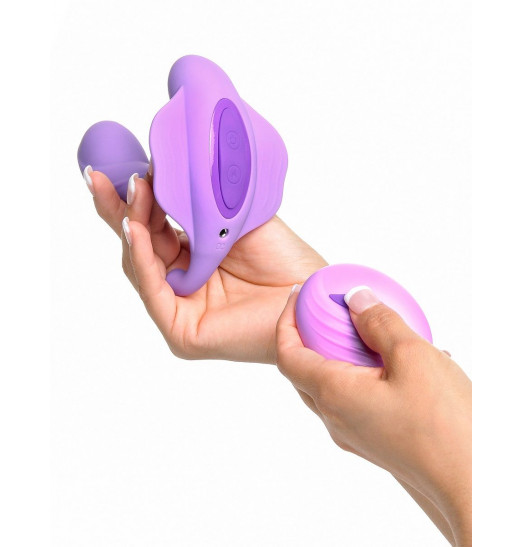 Сиреневый вибратор для зоны G с пультом ДУ G-Spot Stimulate-Her Сиреневый вибратор для зоны G с пультом ДУ G-Spot Stimulate-Her