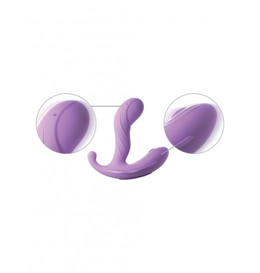 Сиреневый вибратор для зоны G с пультом ДУ G-Spot Stimulate-Her Сиреневый вибратор для зоны G с пультом ДУ G-Spot Stimulate-Her