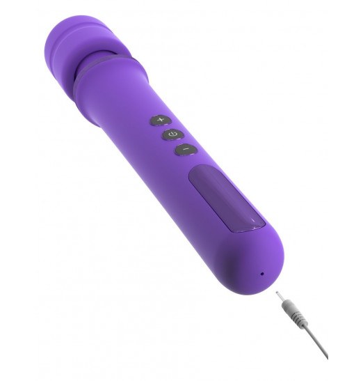 Фиолетовый вибромассажер Rechargeable Power Wand