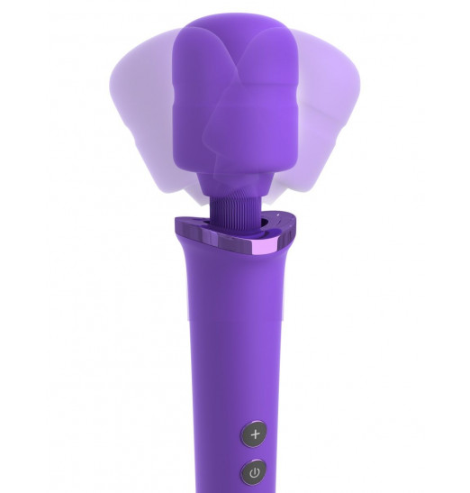 Фиолетовый вибромассажер Rechargeable Power Wand