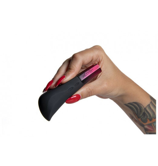 Черный ультрамощный вибромассажер AMO - 10 см. Черный ультрамощный вибромассажер AMO - 10 см.