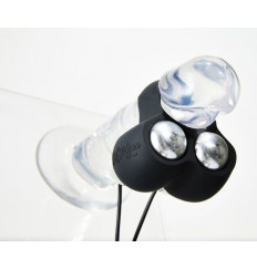 Черный инновационный мужской вибростимулятор JETT