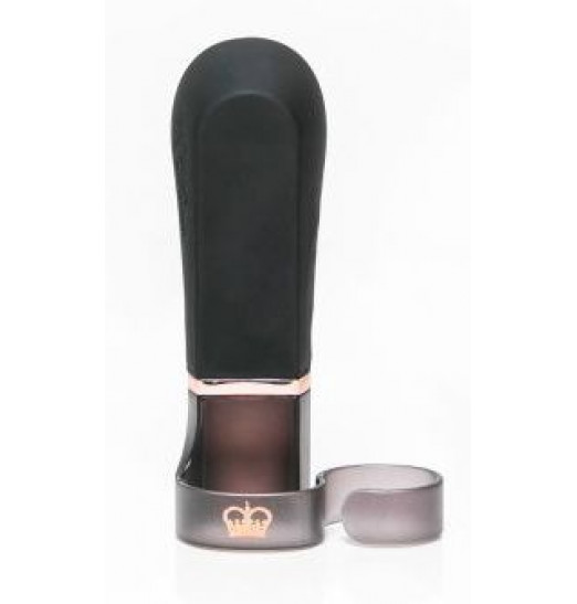 Черный вибромассажер-насадка на пальчик DiGiT - 9 см. Черный вибромассажер-насадка на пальчик DiGiT - 9 см.