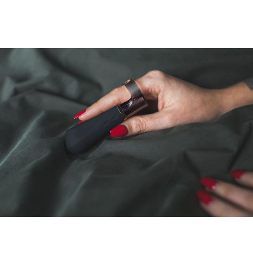 Черный вибромассажер-насадка на пальчик DiGiT - 9 см. Черный вибромассажер-насадка на пальчик DiGiT - 9 см.