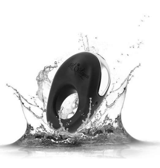 Черное эрекционное виброкольцо ATOM Черное эрекционное виброкольцо ATOM