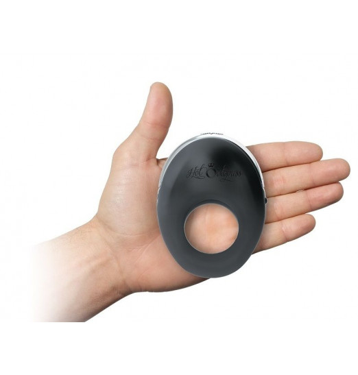 Черное эрекционное виброкольцо ATOM Черное эрекционное виброкольцо ATOM