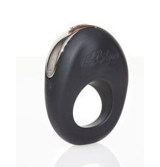 Черное эрекционное виброкольцо ATOM Черное эрекционное виброкольцо ATOM