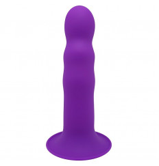 Фиолетовый фаллоимитатор двойной плотности Hitsens 3 - 17,7 см.