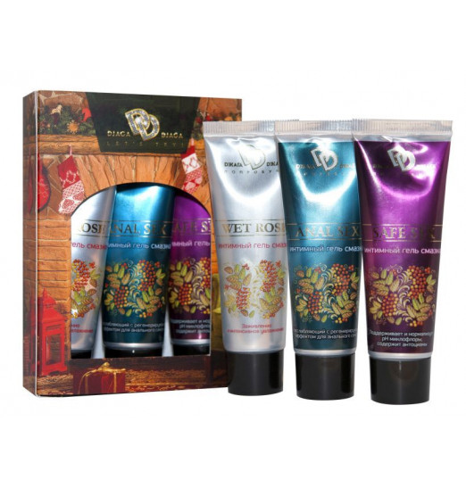 Подарочный набор из 3 интимных гель-смазок