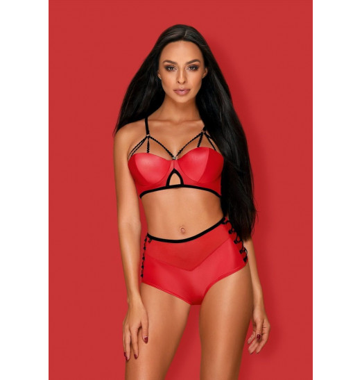 Пикантный комплект белья Leatheria