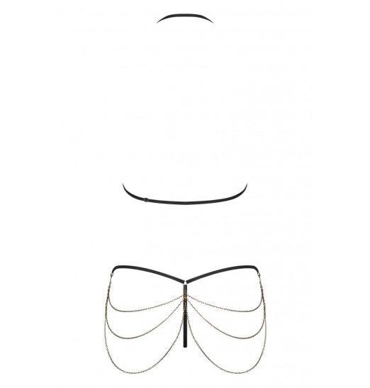 Эффектный комплект белья Redella с цепочками Эффектный комплект белья Redella с цепочками