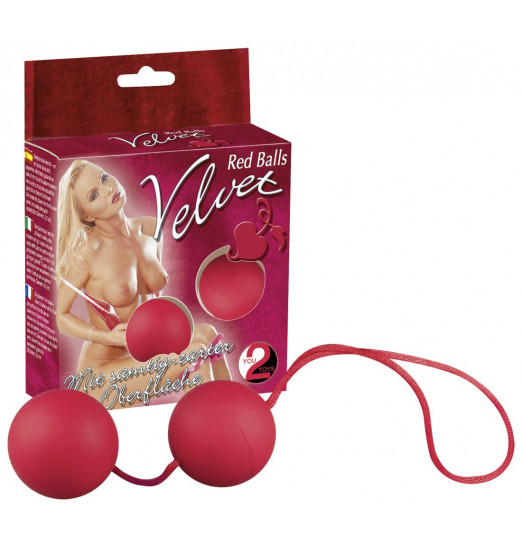 Красные вагинальные шарики Velvet Red Balls Красные вагинальные шарики Velvet Red Balls