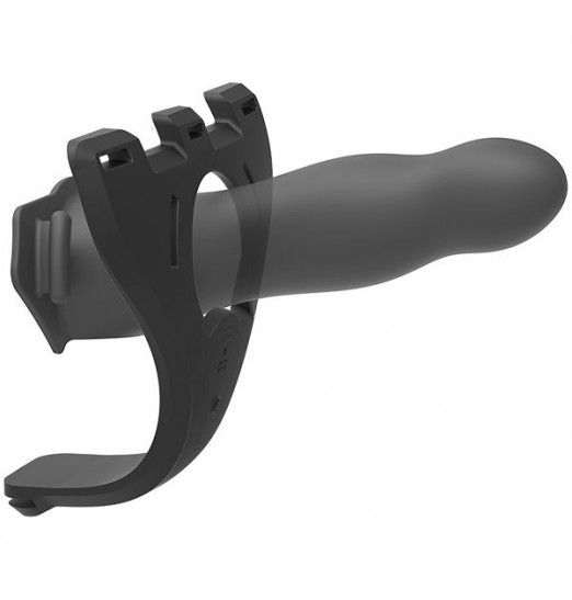 Черный полый вибрострапон Body Extensions BE Aroused - 17,78 см. Черный полый вибрострапон Body Extensions BE Aroused - 17,78 см.