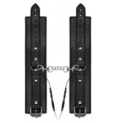 Черные наручники с электростимуляцией Electro Handcuffs