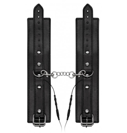 Черные наручники с электростимуляцией Electro Handcuffs