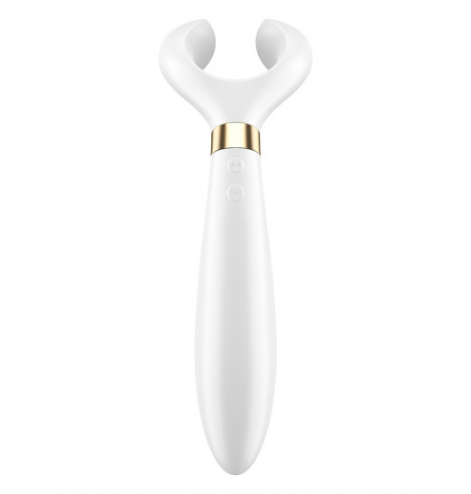 Белый вибромассажер для пар Satisfyer Endless Fun