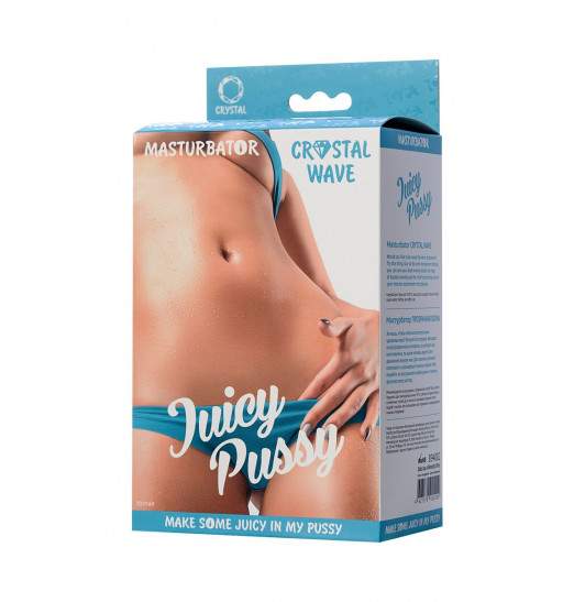 Прозрачный реалистичный мастурбатор Juicy Pussy Crystal Wave Прозрачный реалистичный мастурбатор Juicy Pussy Crystal Wave